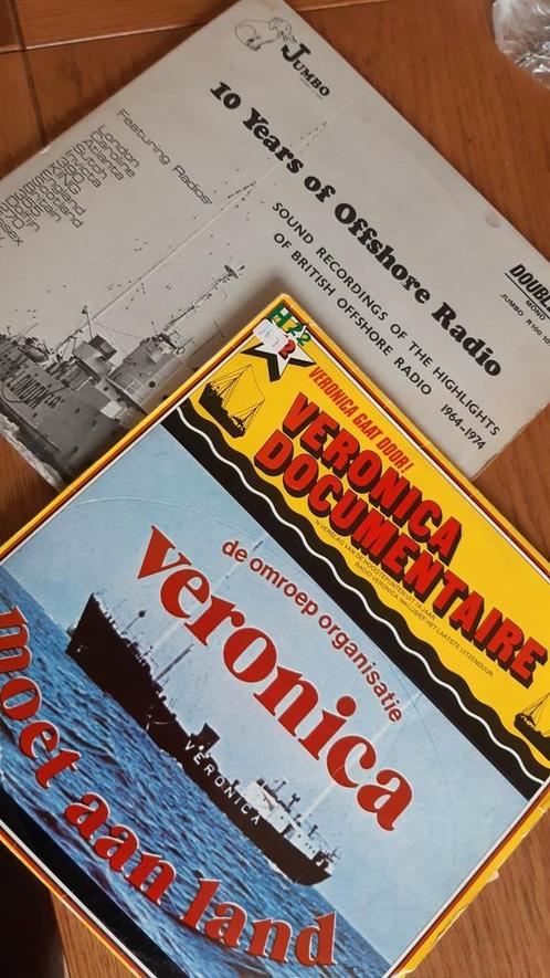 Lp's over zeezenders: Veronica en Britse zeezenders, Cd's en Dvd's, Vinyl | Overige Vinyl, Zo goed als nieuw, Ophalen of Verzenden