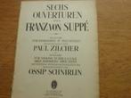 SECH OUVERTUREN - FRANZ VON SUPPÉ - PIANO, Muziek en Instrumenten, Gebruikt, Klassiek, Ophalen of Verzenden, Artiest of Componist