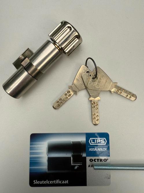 ASSA ABLOY / LIPS OCTRO KNOPCILINDER NIEUW INCL CERTIFICAAT, Doe-het-zelf en Verbouw, Hang- en Sluitwerk, Nieuw, Overige typen