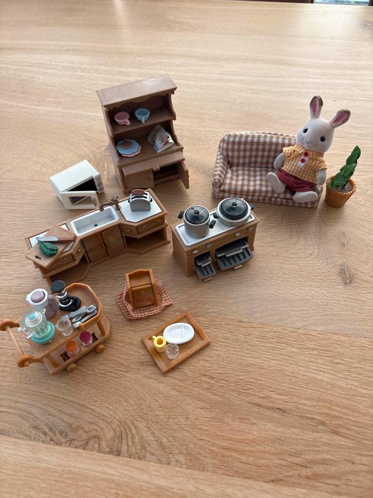Sylvanian Families Huisraad Set, Kinderen en Baby's, Speelgoed | Poppen, Gebruikt, Overige typen, Ophalen