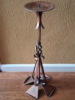 Antieke Koperen Kandelaar 72 cm !, Ophalen of Verzenden, Koper of Brons
