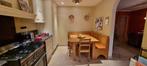 Eiken hoekbank met tafel en stoelen, Huis en Inrichting, Complete eetkamers, Ophalen, Gebruikt, Licht eiken past.