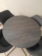 Ikea Eettafel Mariedamm + 4 Tossberg Stoelen, Huis en Inrichting, Ophalen, 100 tot 150 cm, Rond, Zo goed als nieuw