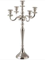 kandelaar 5-Arm Klassiek - aluminium - zilver - 102 cm hoog, Overige kleuren, Verzenden, Zo goed als nieuw, Kandelaar