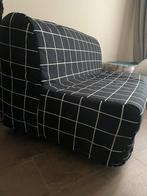 2-zits slaapbank, Huis en Inrichting, Slaapkamer | Slaapbanken, Ophalen, Tweepersoons, Zo goed als nieuw, Zwart
