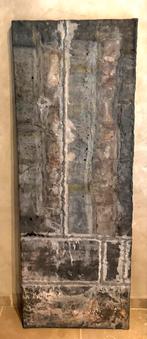 Schilderij van lood - 50x140 cm gemaakt door kunstenaar, Antiek en Kunst, Ophalen of Verzenden