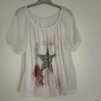 Blouse/tuniek wit maat 42/44 z.g.a.n., Ophalen of Verzenden, Zo goed als nieuw, Maat 42/44 (L), Wit