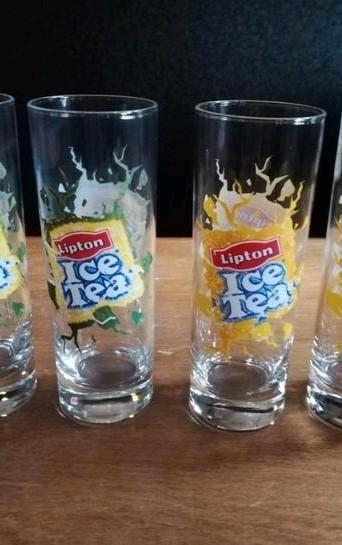 Lipton ice tea hoge smalle glazen (1 set van 2) beschikbaar voor biedingen