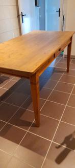 Brocante eettafel, Huis en Inrichting, Tafels | Eettafels, 50 tot 100 cm, Grenenhout, Brocant, 150 tot 200 cm
