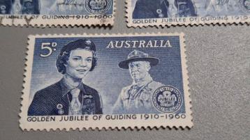 Australië Postzegel  - Golden Jubilee Guiding/scouting beschikbaar voor biedingen