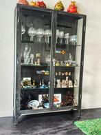 Oude Medicijnkast Vitrine (200 euro), Ophalen, Gebruikt, 100 tot 150 cm, Glas