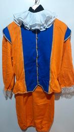 Mooi Pietenpak Oranje/Blauw - Maat S, Diversen, Sinterklaas, Ophalen of Verzenden, Zo goed als nieuw