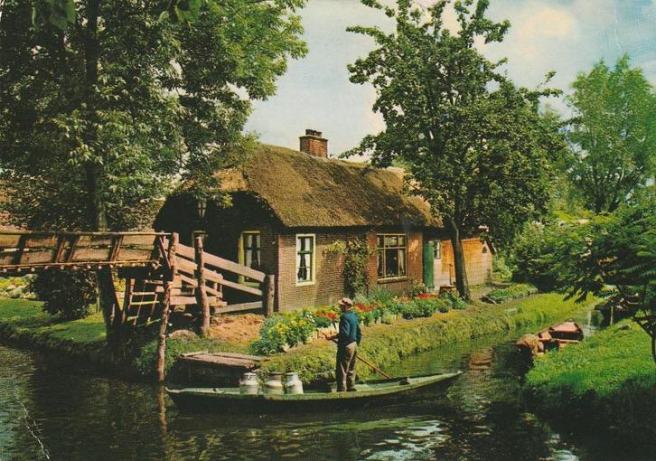 GIETHOORN Melkvervoer, Verzamelen, Ansichtkaarten | Nederland, Gelopen, Overijssel, 1960 tot 1980, Verzenden