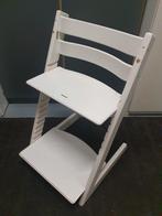 Triptrap kinderstoel wit Stokke, Ophalen, Gebruikt, Meegroeistoel