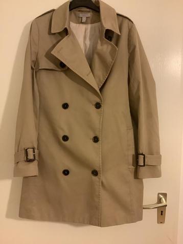 Beige trenchcoat mt 44 HM beschikbaar voor biedingen