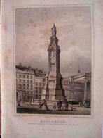 07 / Amsterdam  Monument  Staalgravure 1860, Ophalen of Verzenden
