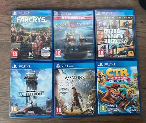 PS4 games - diversen - GTAV - Far Cry 5 - Assassins Creed ea, Spelcomputers en Games, Games | Sony PlayStation 4, Zo goed als nieuw
