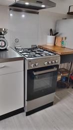 Fornuis 50cm Gas + Electrische oven Etna, Witgoed en Apparatuur, Ophalen, 4 kookzones, Zo goed als nieuw, Gas