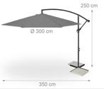 Grijs zweefparasol, zonder voet, Ophalen, Zo goed als nieuw, Zweefparasol