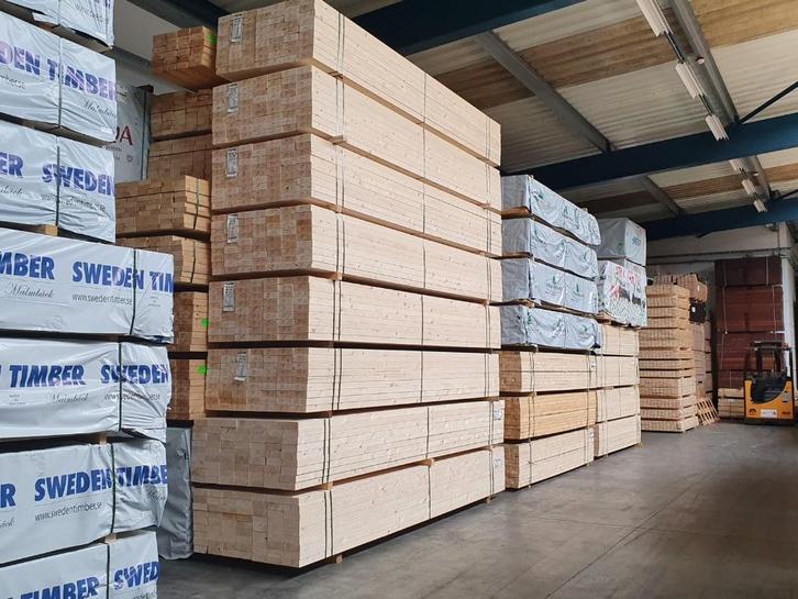 Vuren balkhout | balk | hout | 69x169 mm | balken | 75x175, Doe-het-zelf en Verbouw, Hout en Planken, Nieuw, Balk, Vuren, 50 mm of meer