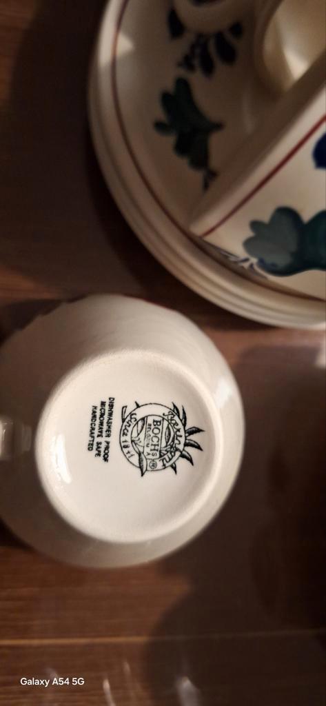 Boerenbont kop en schotels, Huis en Inrichting, Keuken | Servies, Zo goed als nieuw, Overige typen, Boerenbont, Aardewerk, Ophalen of Verzenden