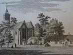 Gravures nieuwe Poort en kerk Monnikendam, Spilman 1726, Antiek en Kunst, Kunst | Etsen en Gravures, Verzenden