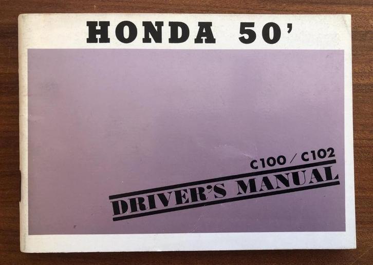 HONDA 50 ‘  C100 / C102 Instructieboek 1961, Fietsen en Brommers, Handleidingen en Instructieboekjes, Gebruikt, Verzenden