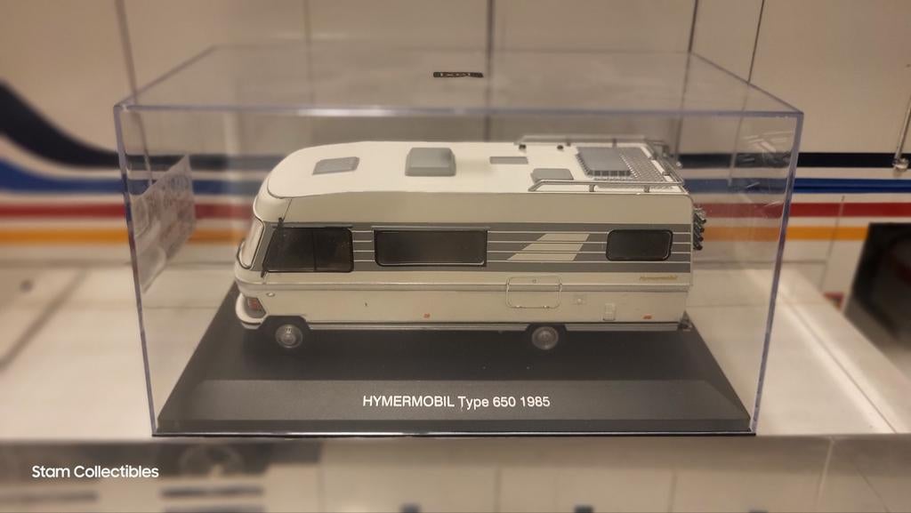 IXO Mercedes-Benz Hymermobil Type 650 Camper - 1985, Overige merken, Auto, Ophalen of Verzenden, Zo goed als nieuw