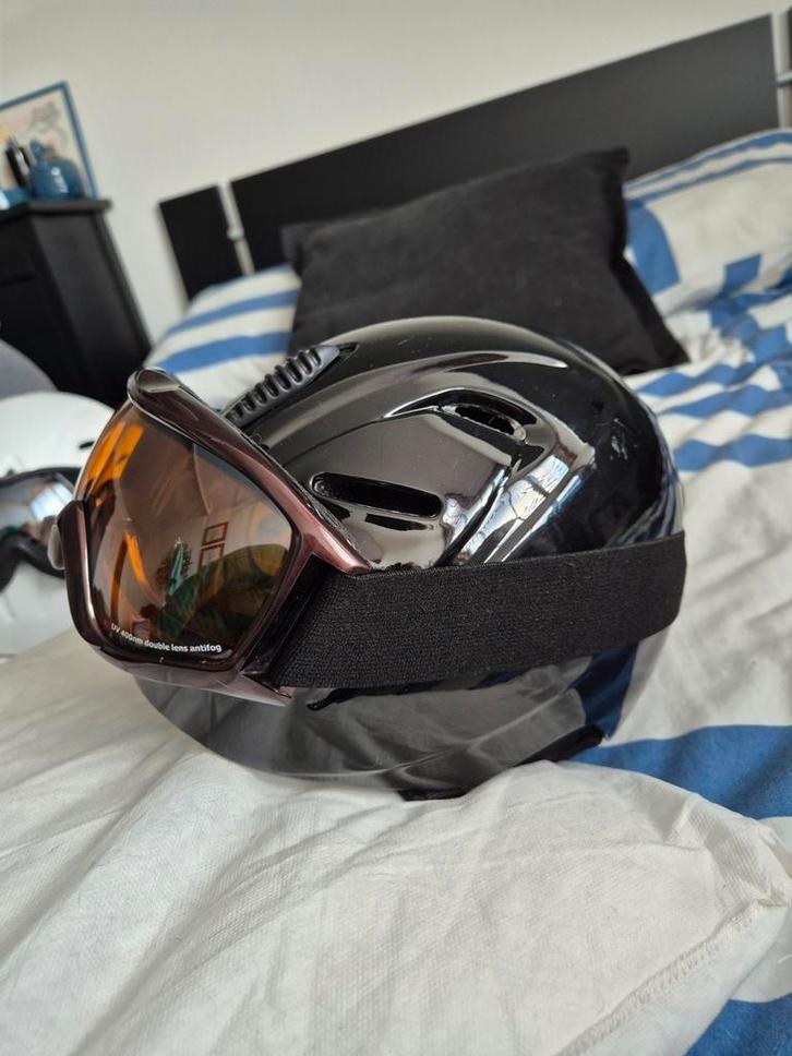 Skihelm met skibril - B-Square, Sport en Fitness, Skiën en Langlaufen, Zo goed als nieuw, Overige typen, Skiën, Overige merken
