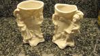 Twee biscuit vaasjes/beeldjes, Ophalen of Verzenden