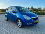 Opel Agila 1.0 12V 2011 met airconditioning, Stof, Blauw, Origineel Nederlands, Handgeschakeld