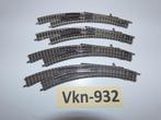 Vk-932 N Spoor Gebogen Wissels 9174 Fleischmann Piccolo DB, Gebruikt, Gelijkstroom, Fleischmann, Rails
