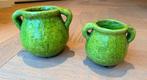 2 PTMD potten, Tuin en Terras, Ophalen, Rond, Zo goed als nieuw, Aardewerk