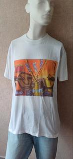 Vintage 90's Herman Brood horloge promo shirt XL Origineel, Kleding | Heren, Verzenden, Zo goed als nieuw, Maat 56/58 (XL), Wit