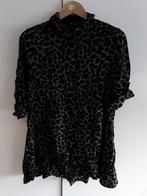 MS Mode Groen/Zwart/Grijze Blouse Met Panterprint Maat 48, Verzenden, Maat 46/48 (XL) of groter, Zo goed als nieuw, MS Mode