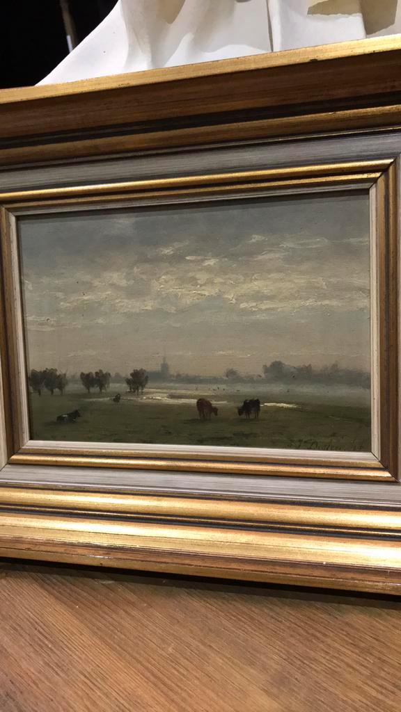 Prachtig olieverfschilderij van J. J. Destrée., Antiek en Kunst, Kunst | Schilderijen | Klassiek, Ophalen of Verzenden