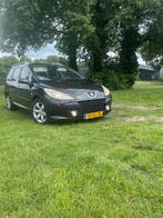 Peugeot 307 2.0 16V SW 2006 Zwart, Auto's, Peugeot, 4 cilinders, 7 stoelen, Zwart, Origineel Nederlands