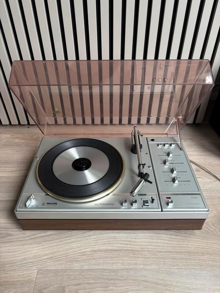 Philips 22GF660 platenspeler (1973), Audio, Tv en Foto, Platenspelers, Philips, Automatisch, Ophalen of Verzenden
