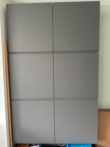 6 deurtjes IKEA Besta grijs (Lappviken)