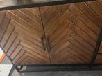 Giga Meubel Dressoir Isa Visgraat Mangohout, Huis en Inrichting, Ophalen, Zo goed als nieuw, 200 cm of meer, Met lade(s)