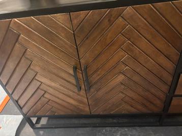 Giga Meubel Dressoir Isa Visgraat Mangohout