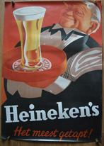 Affiche;  HEINEKEN BIER. 120 x 85 cm., Verzamelen, Ophalen of Verzenden, Zo goed als nieuw, A1 t/m A3, Film en Tv