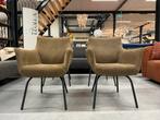 4 Nieuw Label Chief eetkamerstoel Waterbuffel leer Stoel, Huis en Inrichting, Stoelen, Nieuw, Leer, Ophalen of Verzenden, Label