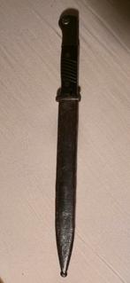 K98 Bajonet met initialen H.F. in de bakelieten grips, Verzamelen, Ophalen of Verzenden