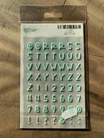 DLS Design - Puffy Stickers - Alfabet - Mint, Ophalen of Verzenden, Nieuw, Versiering of Embellishment