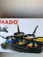 Tomado wok crêpe set 1x gebruikt, Witgoed en Apparatuur, Gourmetstellen, 4 t/m 7 personen, Ophalen of Verzenden, Zo goed als nieuw