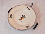 Vintage warmhoudbord van Disney met Donald en Mickey, Ophalen of Verzenden, Overige figuren, Gebruikt