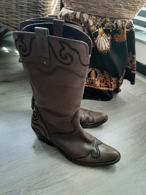ESPRIT!Vintage Island/Stijlvolle Westernstijl LerenLaarzen41, Kleding | Dames, Schoenen, Zo goed als nieuw, Hoge laarzen, Bruin