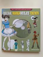 Digitaal mangameisjes tekenen (met templates voor mac en pc), Ophalen of Verzenden, Zo goed als nieuw