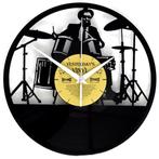 Drummer drumstel vinyl LP klok woondeco wand decoratie, Huis en Inrichting, Woonaccessoires | Klokken, Nieuw, Ophalen of Verzenden